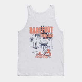 Barefoot Pool Bar at the Poly In Orlando Florida Distressed Look Tank Top